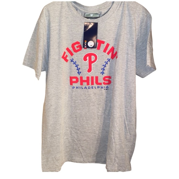 Fanatics Philadelphia Phillies Team Go For Two T-Shirt - Gray. Size L NWT - Picture 3 of 7